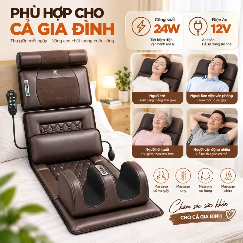 Công suất 24W, điện áp 12V – thuận tiện cho nhu cầu sử dụng tại nhà